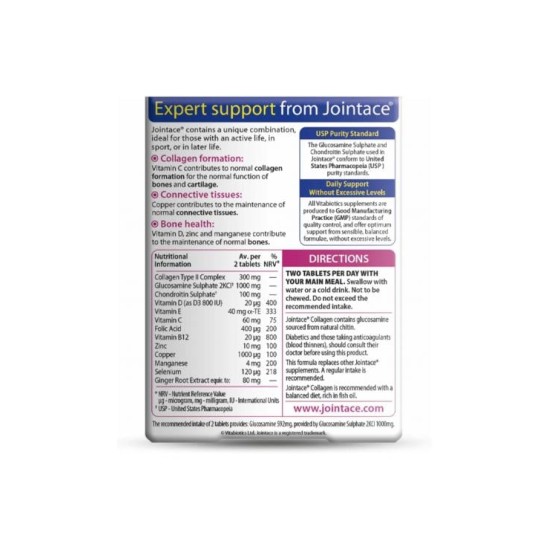 Vitabiotics Jointace Collagen 30 Tablets