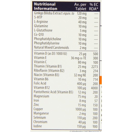Vitabiotics Neurozan 30 Capsules Vitabiotics Neurozan 30 Capsules