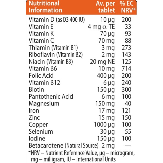 Vitabiotics Pregnacare Original 30 Tablets