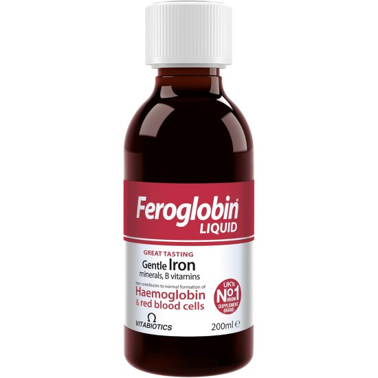 Vitabiotics Feroglobin Gentle Iron and Nutrient Liquid 200ml