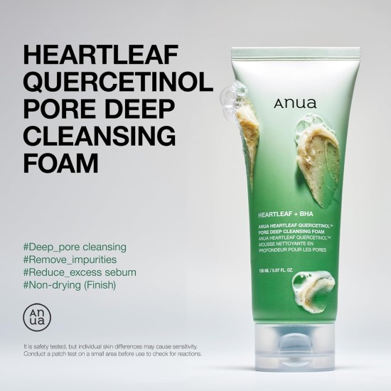 Anua Heartleaf Quercetinol Pore Deep Cleansing Foam Anua Heartleaf Quercetinol Pore Deep Cleansing Foam