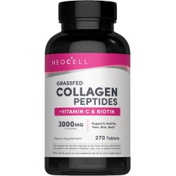 NeoCell Collagen Peptides Pills with Vitamin C and Biotin 270 Caplets