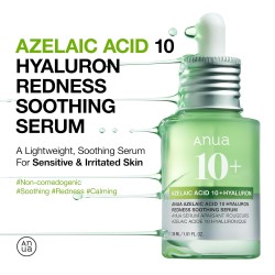 Anua Azelaic Acid 10+ Hyaluron Redness Soothing Serum 30ml