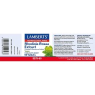 Lamberts Rhodiola Rosea 500mg 60 Tablets