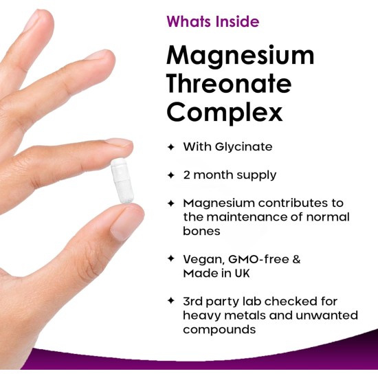 New Leaf Magnesium Threonate Complex 2550mg 180 Capsules