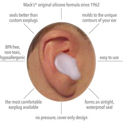 Mack's Pillow Soft Silicone Putty Earplugs 2 Pair
