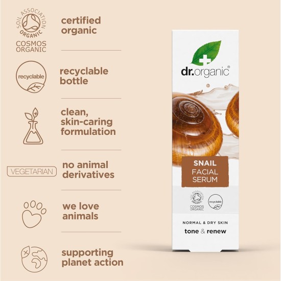 Dr Organic Snail Gel Facial Serum 30ml Dr Organic Snail Gel Facial Serum 30ml