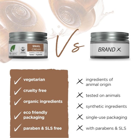 Dr Organic Snail Gel Face Cream 50ml