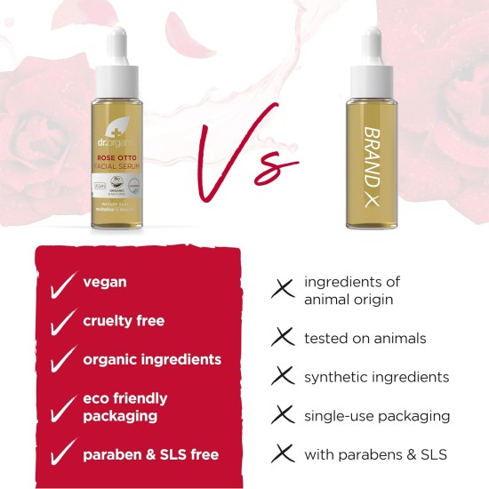 Dr Organic Rose Otto Facial Serum 30ml