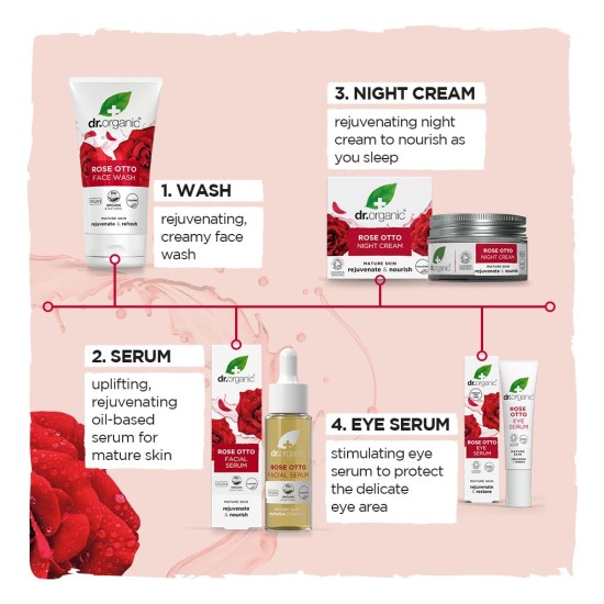 Dr Organic Rose Otto Facial Serum 30ml
