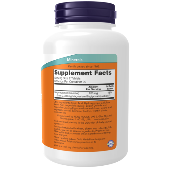 Now Magnesium Glycinate 200mg