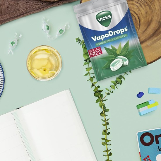 Vicks Vapodrops Eucalyptus Sugar Free 72g Vicks Vapodrops Eucalyptus Sugar Free 72g