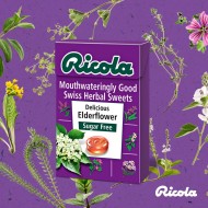 Ricola Elderflower Sugar Free Swiss Herb Drops 45g