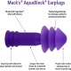 Mack's Aquablock Purple Earplugs 1 Pair