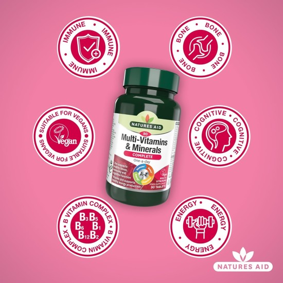 Natures Aid Complete Multi-vitamins And Minerals (vegetarian Antioxidant Formula) 90 Tablets