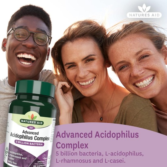 Natures Aid Acidophilus Complex 5b 60`s