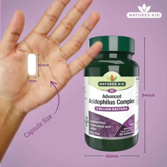 Natures Aid Acidophilus Complex 5b 60`s