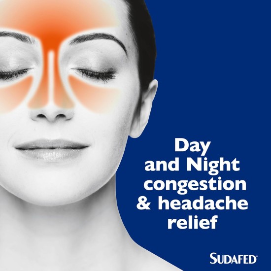 Sudafed Congestion And Headache Relief Day And Night 16 Capsules