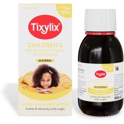 Tixylix Children's Honey & Lemon Dry & Tickly Cough 100ml Tixylix Children's Honey & Lemon Dry & Tickly Cough 100ml