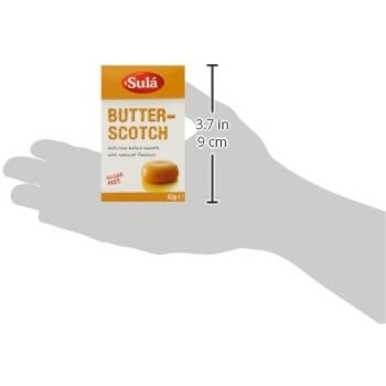 Sula Sugar Free Butter Scotch Sweets 42g