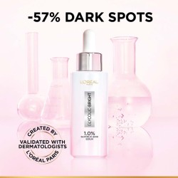 L'Oreal Paris Brightening Serum, 1% Glycolic Acid, 2% Niacinamide Serum 15ml
