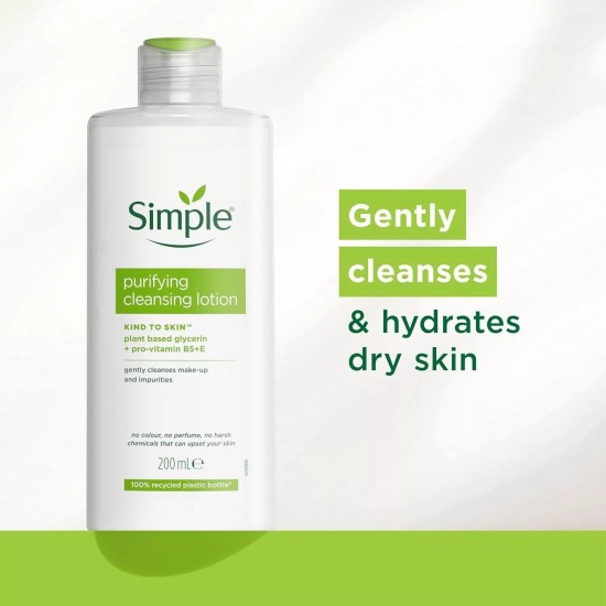 Simple Kind To Skin Purifying Cleansing Lotion 200ml