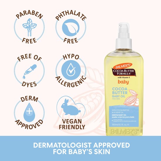 Palmers Cocoa Butter Baby Oil 150ml