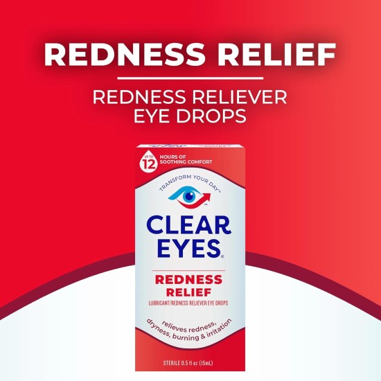 Clear Eyes Redness Relief Lubricant Redness Relief Eye Drops 15ml