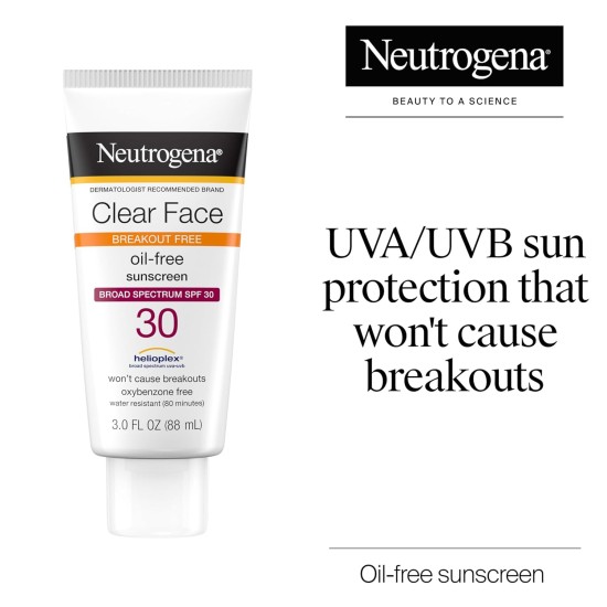 Neutrogena Clear Face Suncreen Lotion SPF 30 Neutrogena Clear Face Suncreen Lotion SPF 30