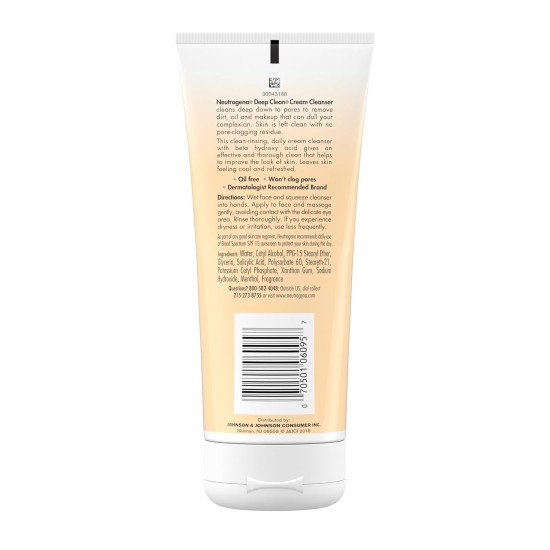 Neutrogena Deep Clean Cream Cleanser