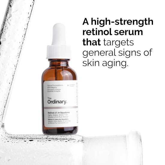 The Ordinary Retinol 1% In Squalane for Anti-Aging and Skin Smoothing 30ml