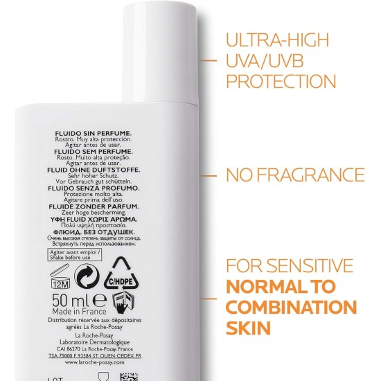  La Roche-Posay Anthelios UVMune 400 Ultra-Light Invisible Fluid Spf 50+