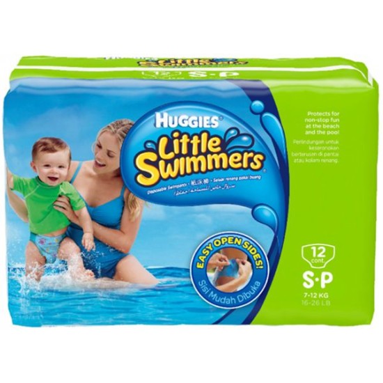 Huggies Little Swimmers Disposable Swimpants Size S 7-12kg 20 Pack