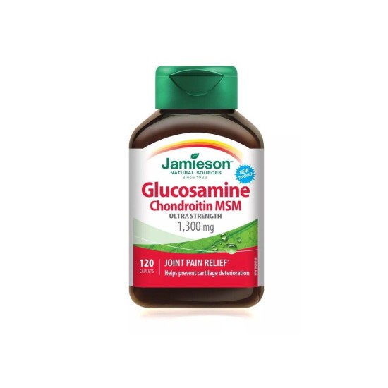 Jamieson Glucosamine Chondroitin Msm 1300mg 120 Capsules