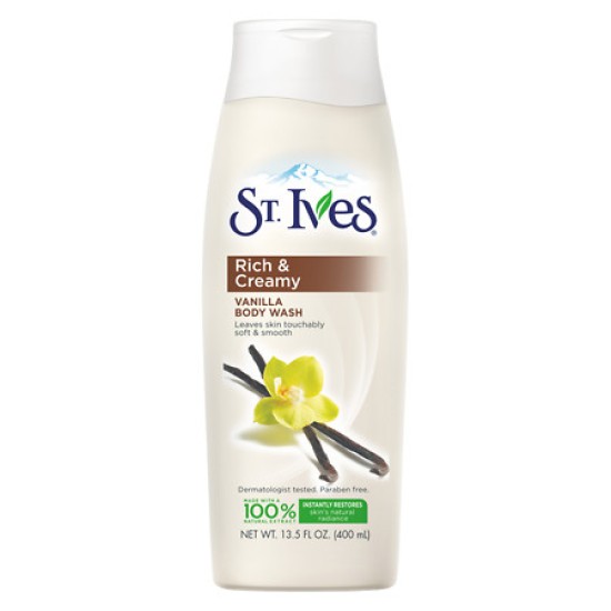 St Ives Rich And Creamy Vanilla Body Wash 400ml