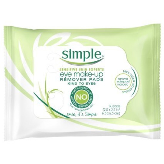 Simple Kind To Skin Eye Make-up Remover Pads 30 Pads