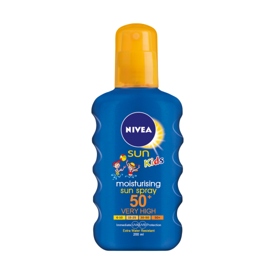 Nivea Sun Kids Protect & Care Coloured Spray Spf 50+ 200 Ml 
