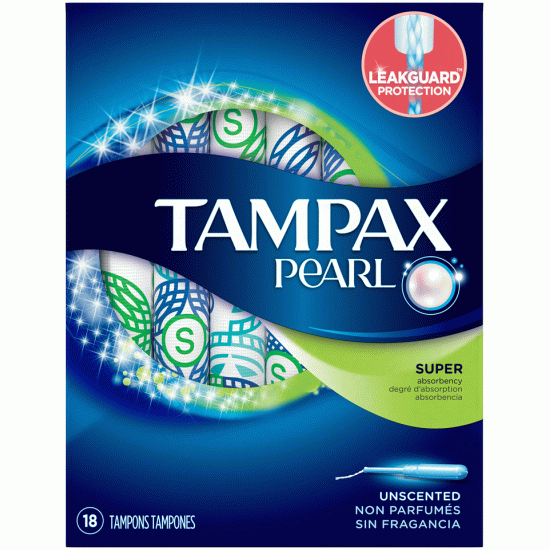 Tampax Pearl Super Applicator 18 Tampons