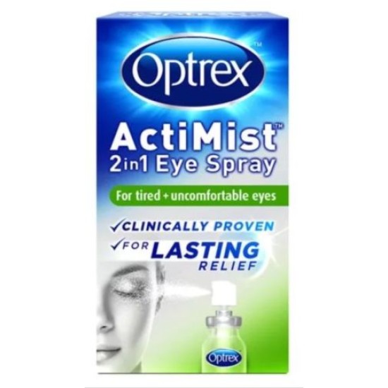 Optrex Actimist 2 In 1 Eye Spray 10ml For Tired And Uncomfortable Eyes