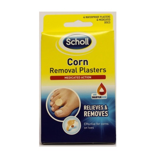 Scholl Corn Removal 4 Waterproof Plasters