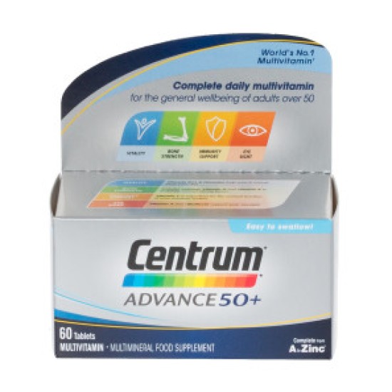 Centrum Advance 50+ A-z Multivitamins  60 Tablets