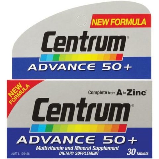 Centrum Advance 50 Plus Multivitamin Tablets Pack Of 30