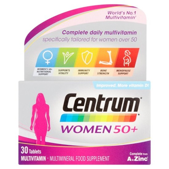Centrum Women 50+ Multivitamins 30 Tablets