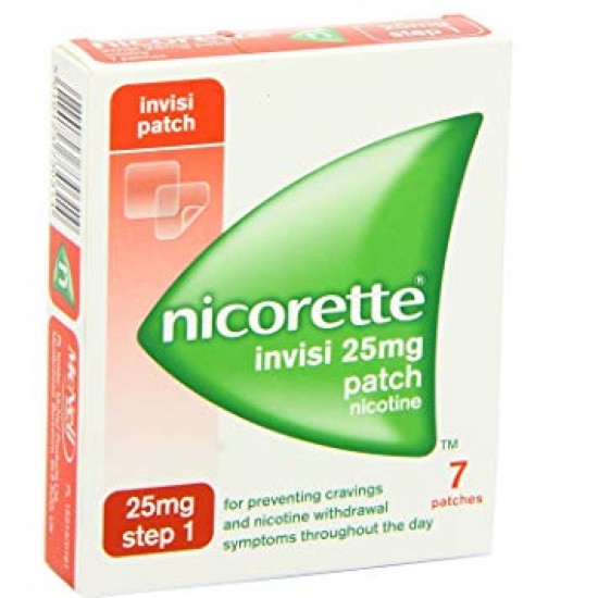 Nicorette Invisi 25mg Nicotine Patch Step 1 7 Patches