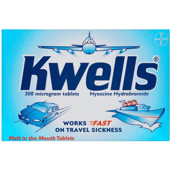 Kwells 300 Mcg Travel Sickness Relief 12 Tablets