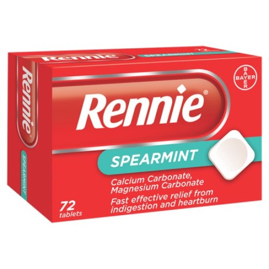 Rennie Spearmint 72 Tablets