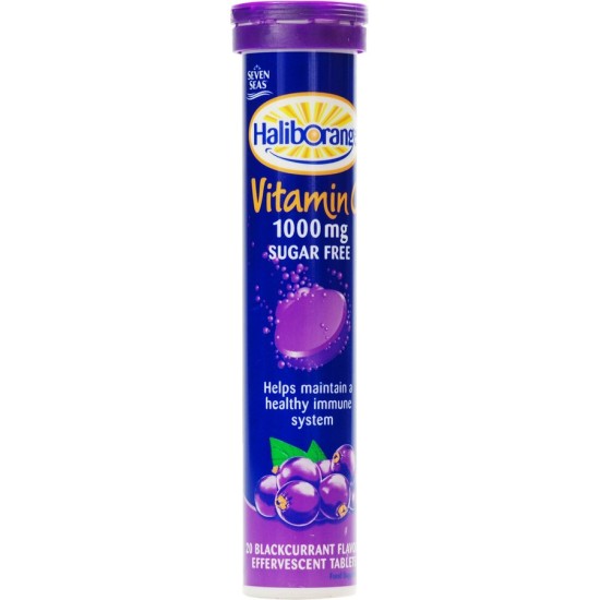 Seven Seas Haliborange Vitamin C 1000mg 20 Blackcurrant Effervescent Tablets