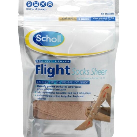 Scholl Flight Socks Size 37-39