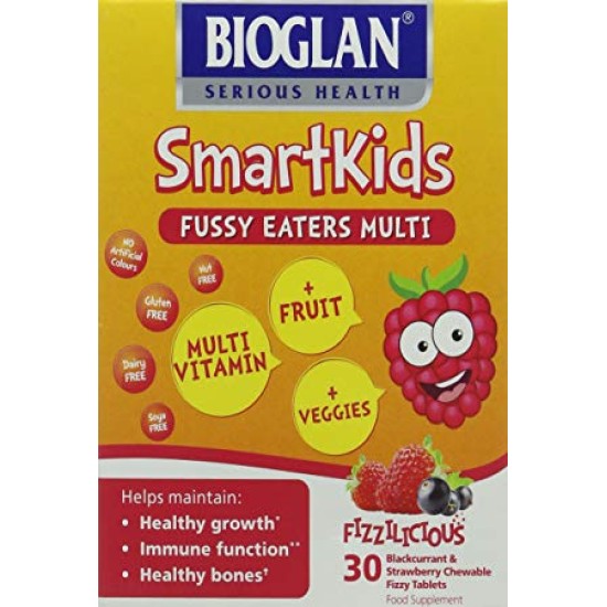 Bioglan Smartkids Fussy Eaters Multivitamin 30 Fizzy Tablets