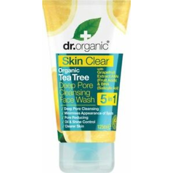 Dr Organic Deep Pore Cleansing Face Wash 125 Ml